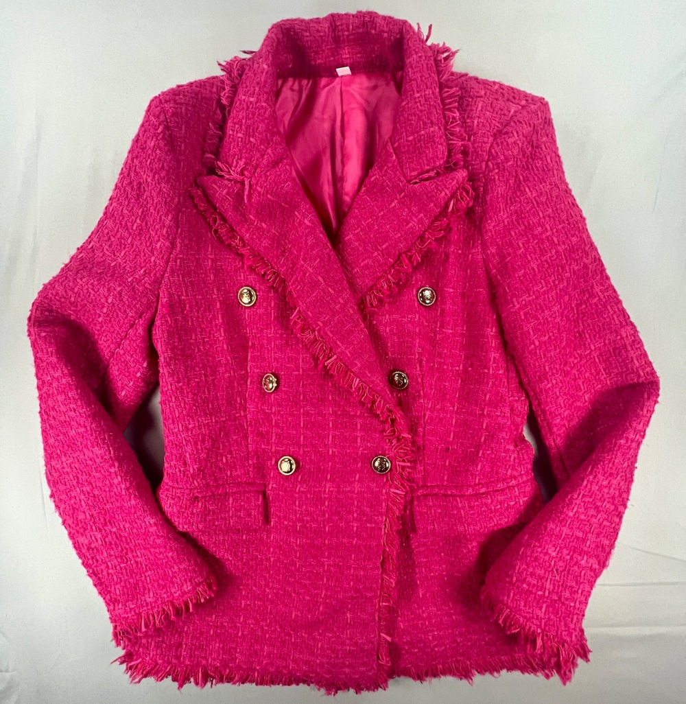 Barbie / Elle Woods-Style Blazer in Hot Pink (Women's Small)